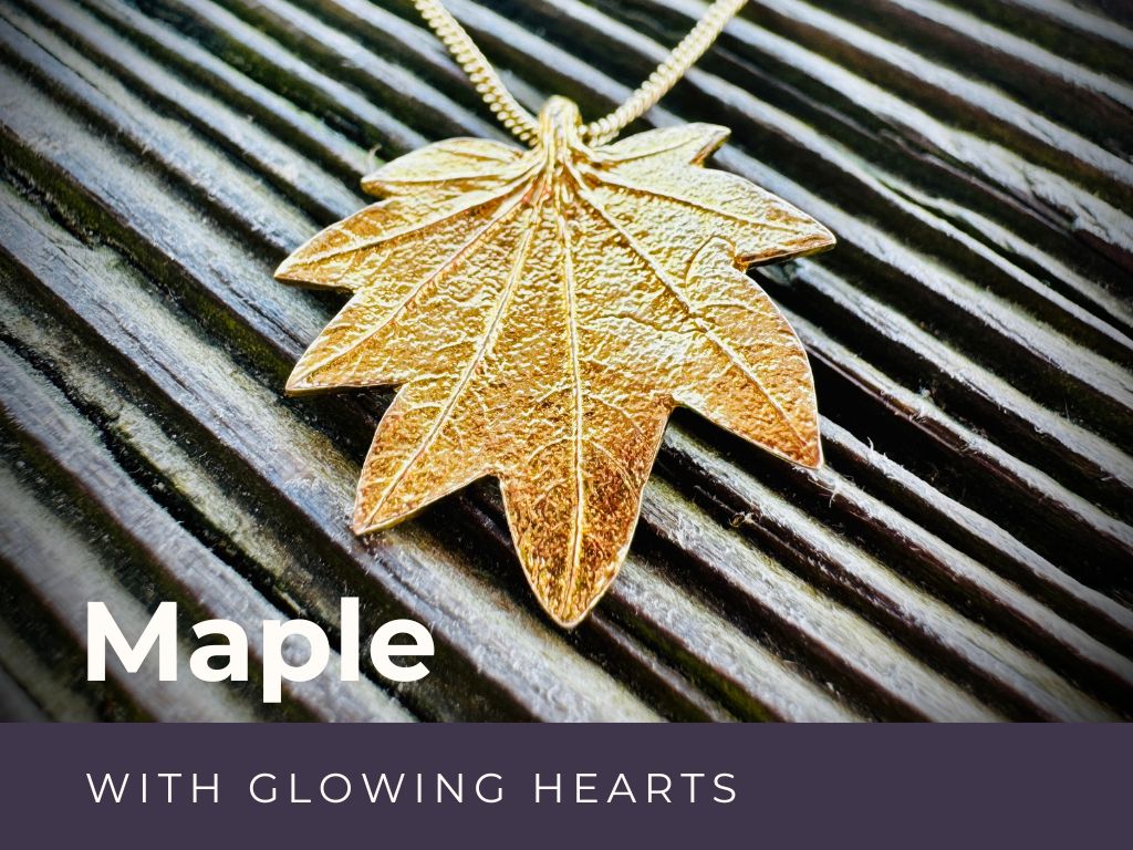 Glowing Hearts Maple Leaf Jewelry