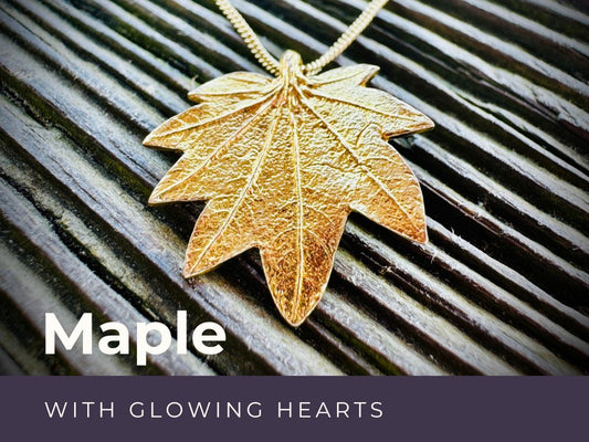Glowing Hearts Maple Leaf Jewelry