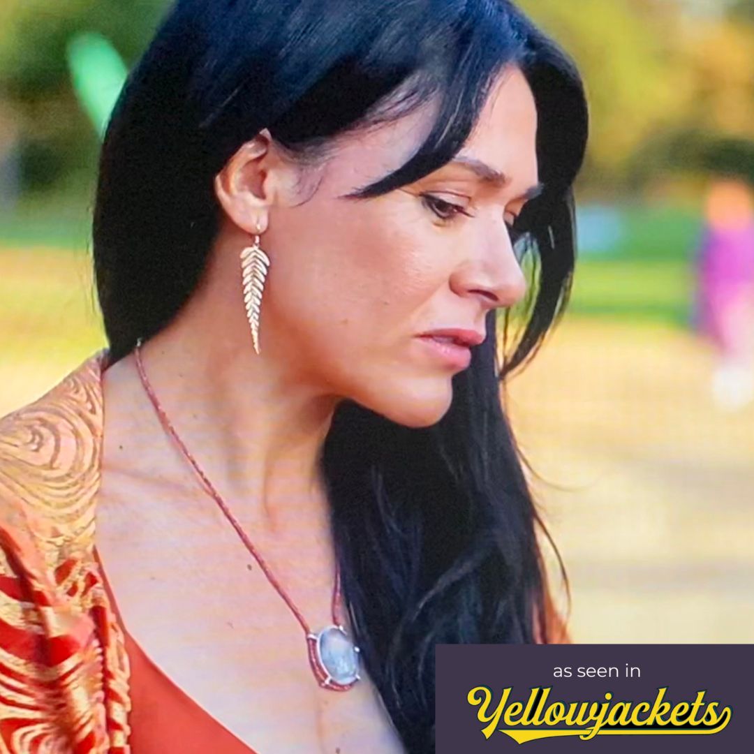 the earrings adult lottie antler queen simone kessell wore on yellowjackets