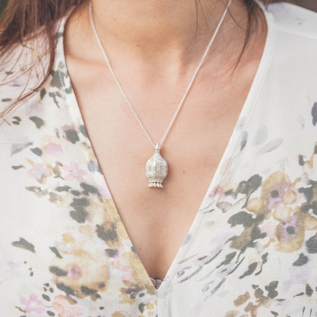 Penelope Poppy Pod Necklace