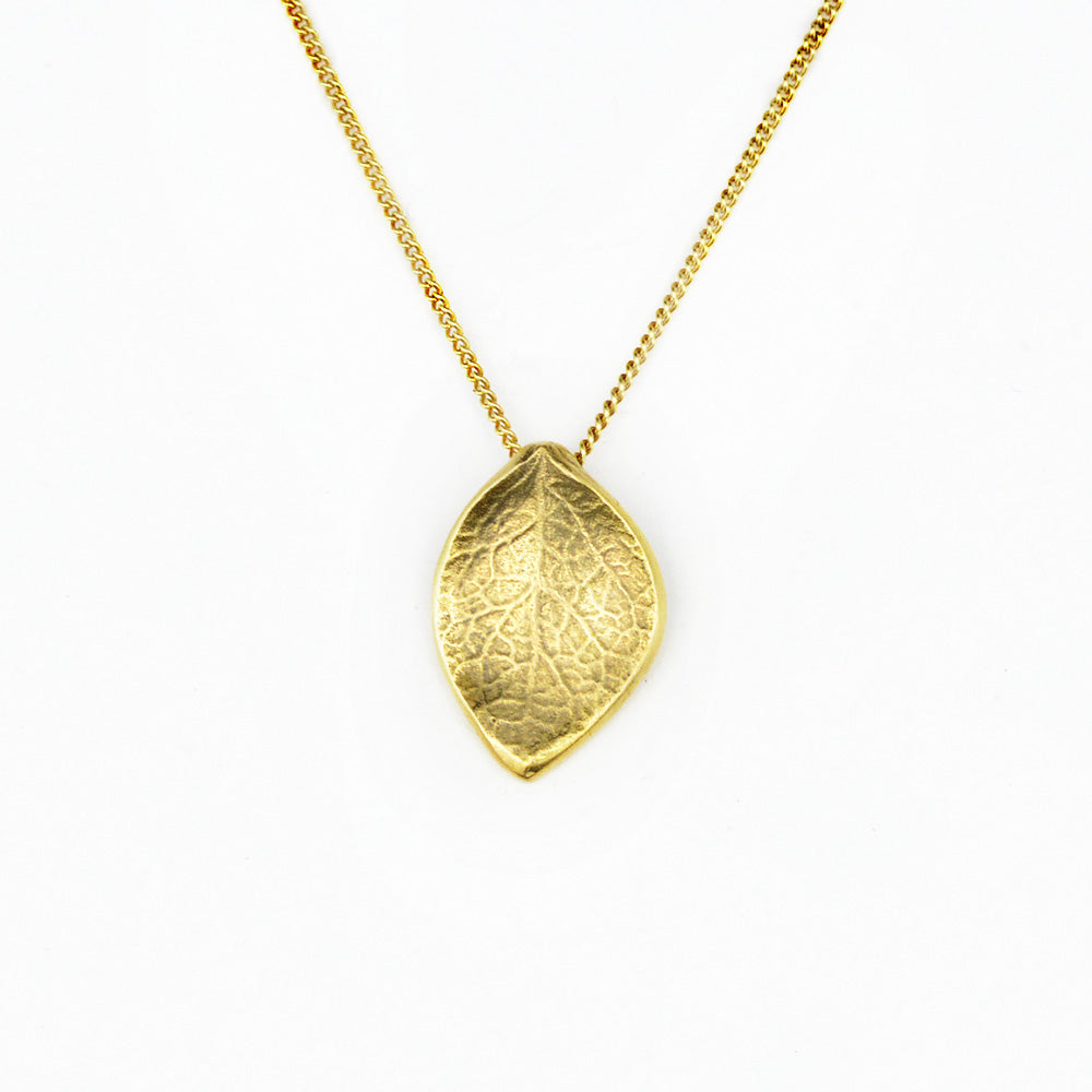 Enchanted Woodlands Salal Leaf Necklace