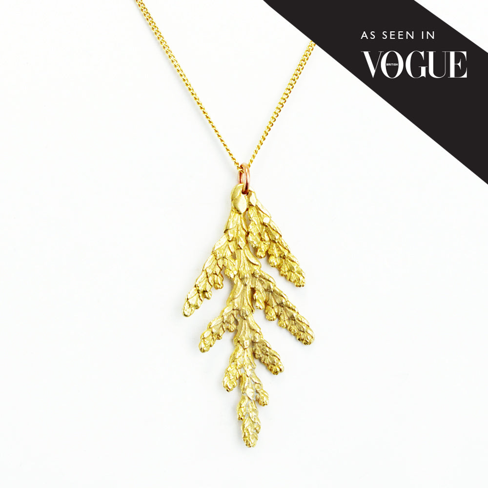 Ambleside Cedar Leaf Necklace