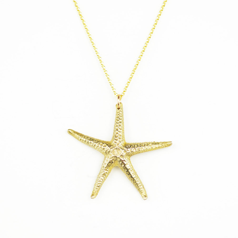 Botanical Beach Starfish Shell Necklace