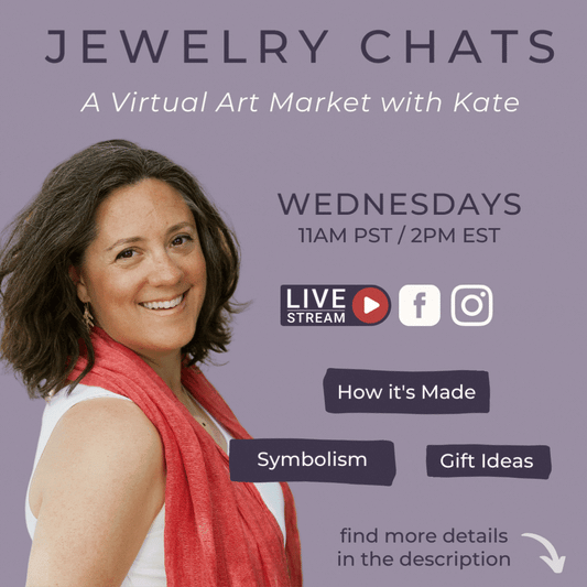 Introducing "Jewelry Chats" our weekly Instagram & Facebook LIVES a virtual art market for jewelry