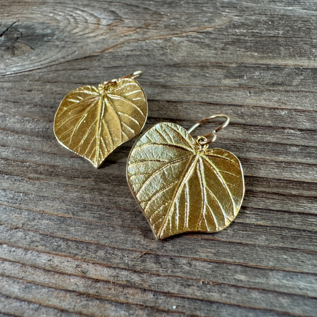 Meadowbrook Linden Leaf Earrings