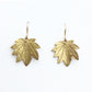 Glowing Hearts Maple Leaf Earrings