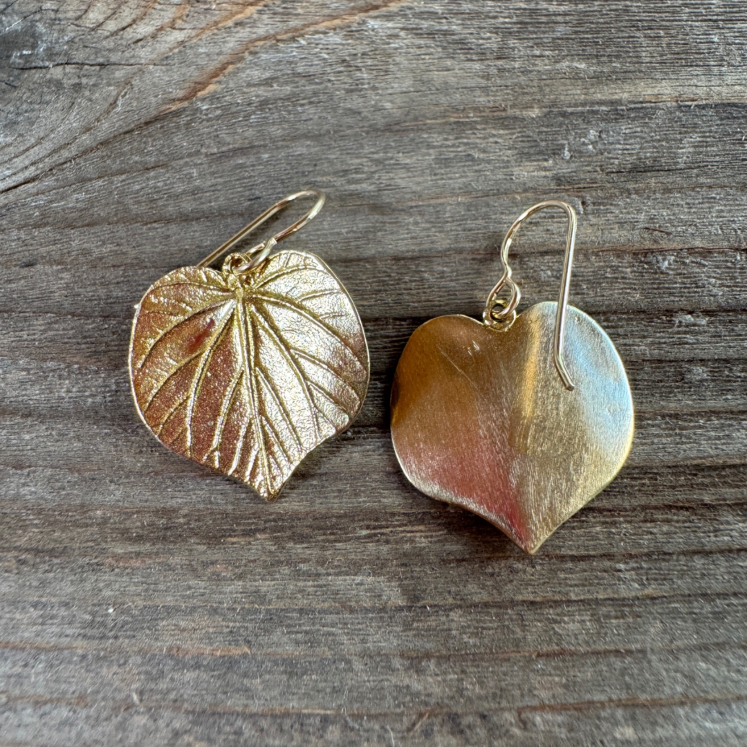 Meadowbrook Linden Leaf Earrings