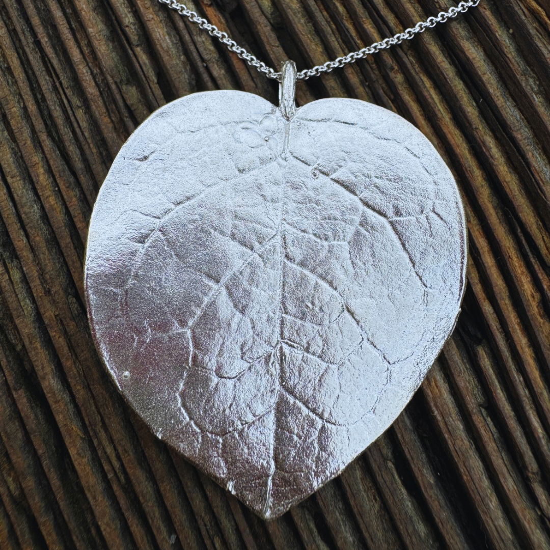 Enchanted Woodlands Salal Leaf Necklace – Morning Moon Nature Jewelry