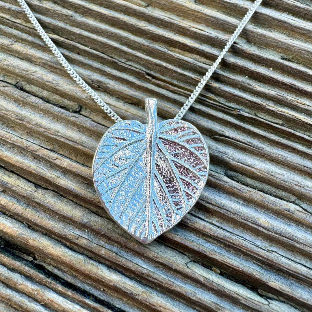 Meadowbrook Linden Leaf Necklace