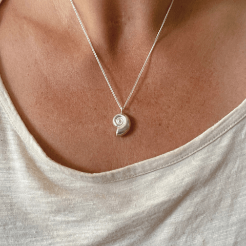 Wayfarer's Wisdom Nautilus Shell Pendant – Morning Moon Nature Jewelry