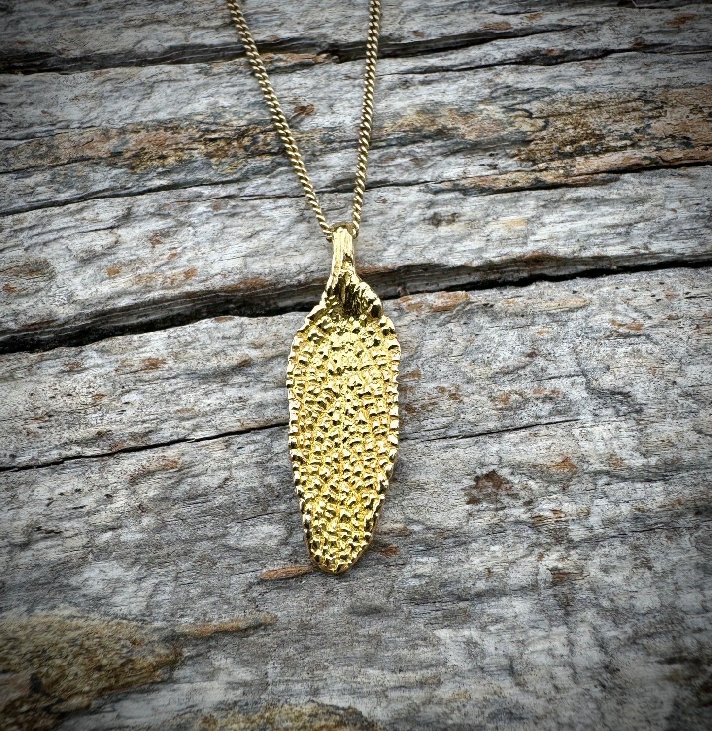 New Day Sage Leaf Necklace