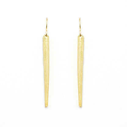 Seashell Earrings. Sea Urchin Spine earrings cast from beautiful bronze.  14k gold and Sterling Silver hooks