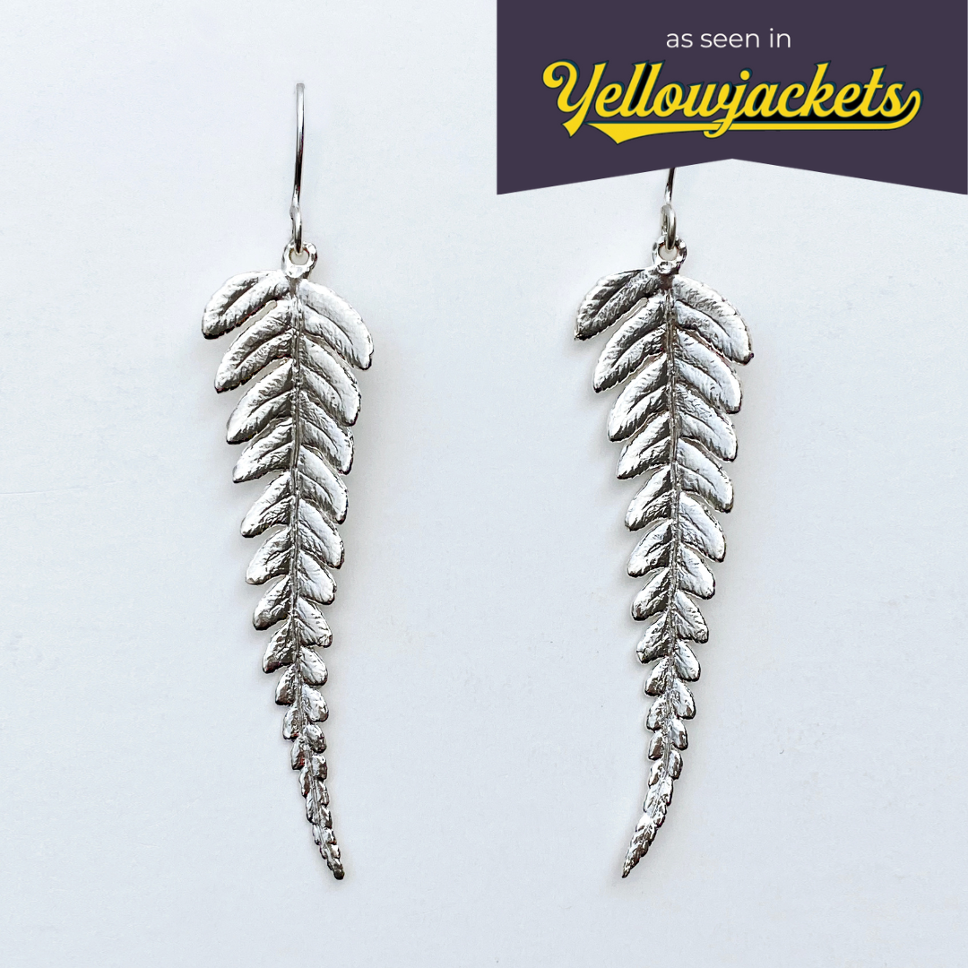 Whispering Forest Fern Leaf Earrings