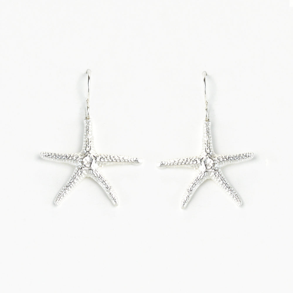 Botanical Beach Starfish Shell Earrings